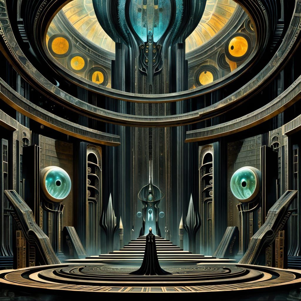 Bene Gesserit Witches Training School in Sci-Fi Style