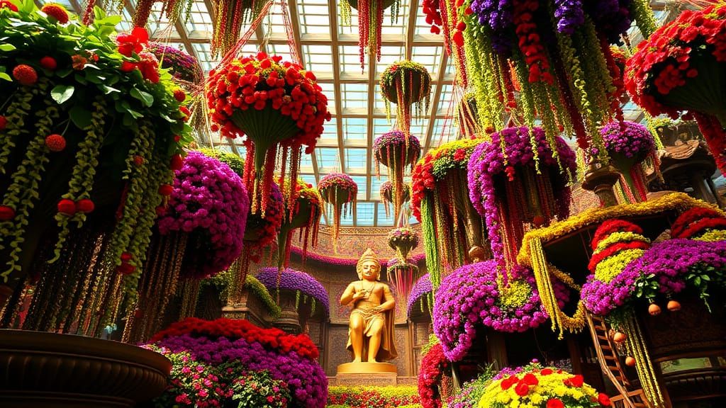 Vibrant Floral Wonders of Ancient Babylon