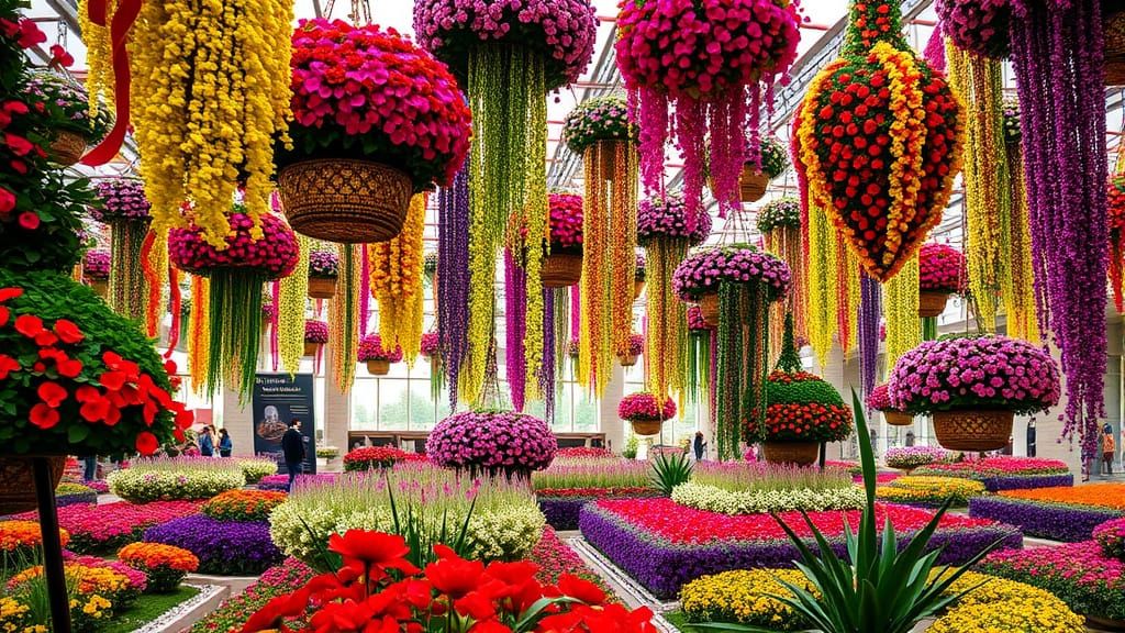 Babylon's Vibrant Floral Wonders in Ancient Paradise