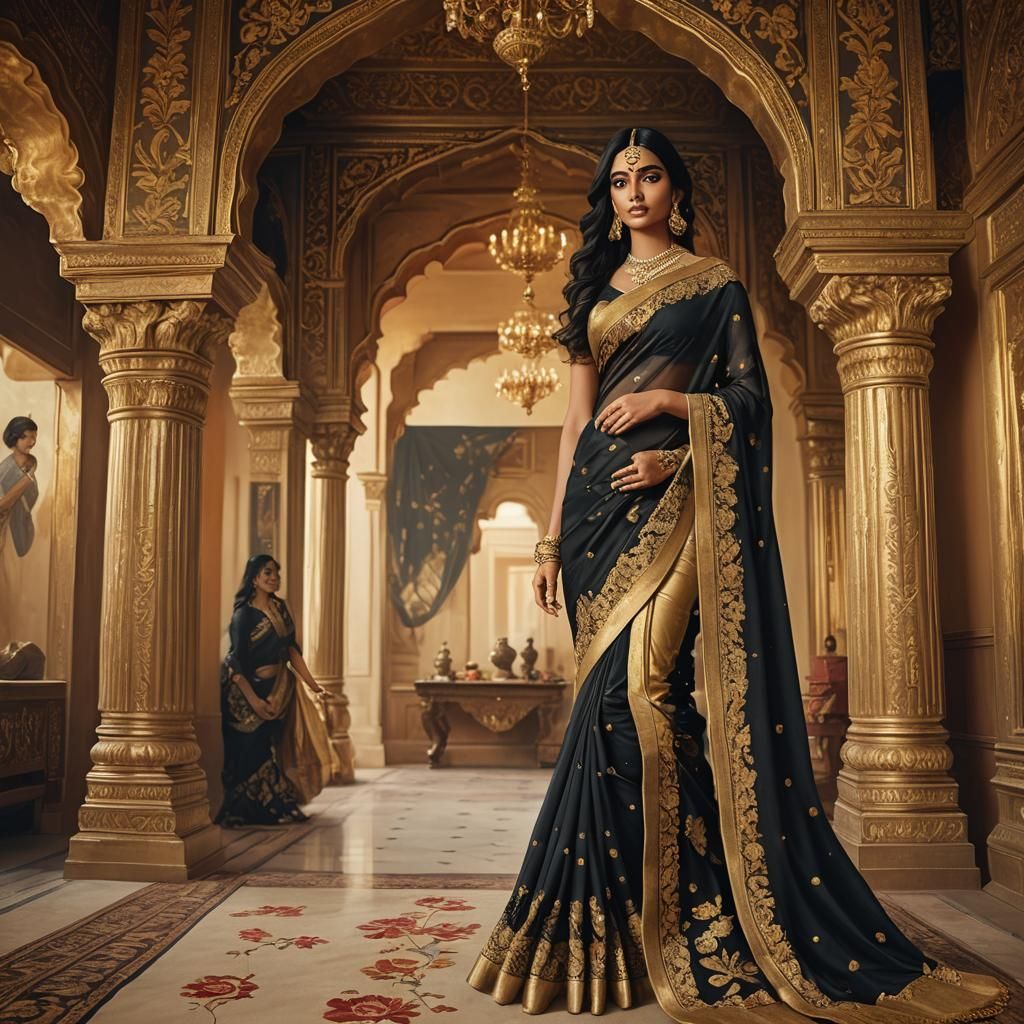 Opulent Indian Couture Inspired by Raja Ravi Varma