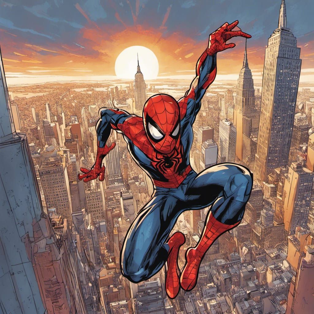 Spider-Man Swings Through New York City