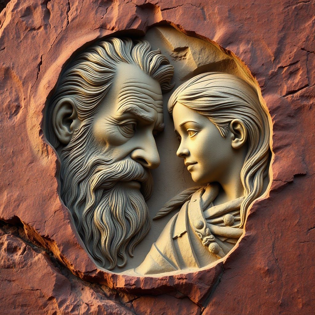 Ancient Wisdom Meets Innocence in Granite