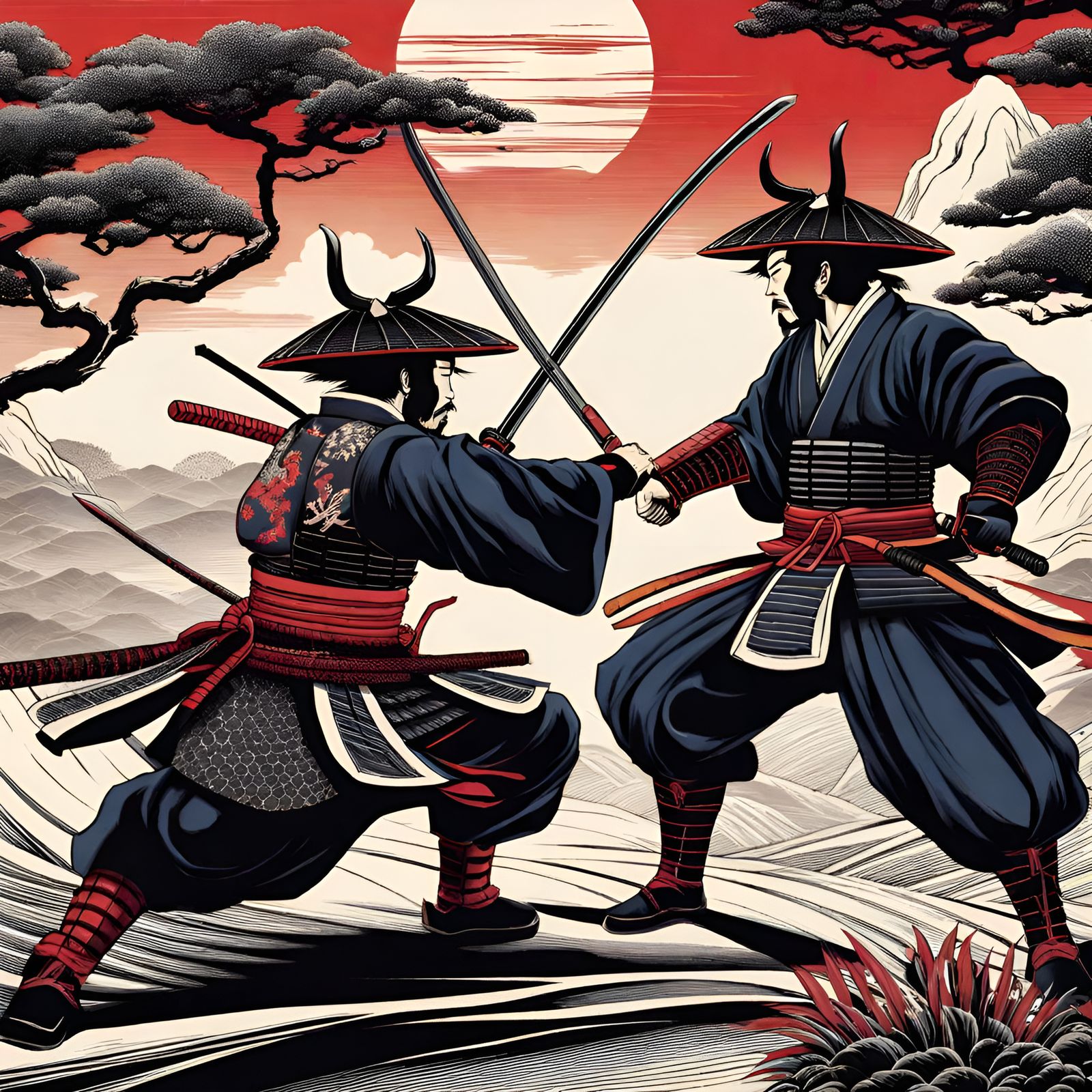 Samurai fight