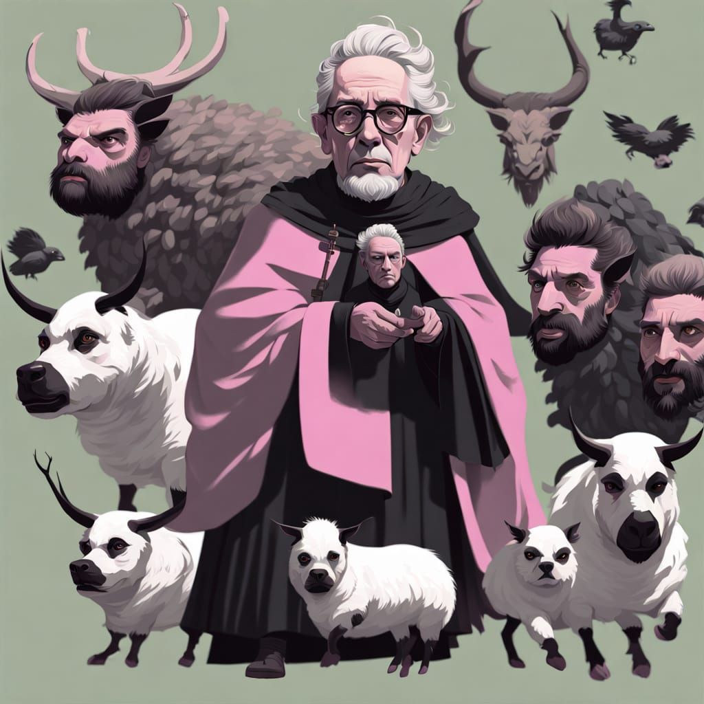 Vibrant Fantasy Creature in Moody, Golden Hour Lighting