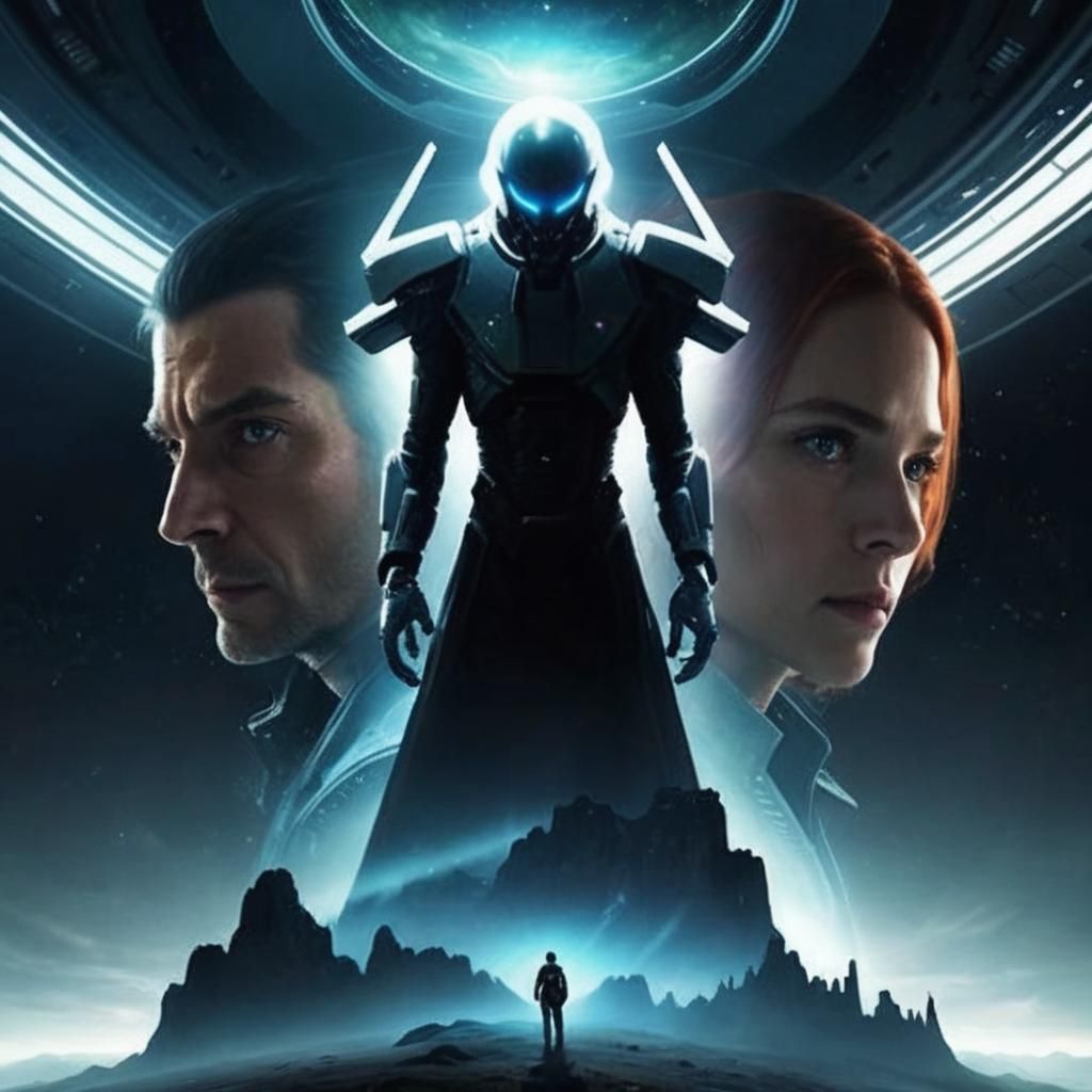 Utopian Sci-Fi Society with Innovative Technology