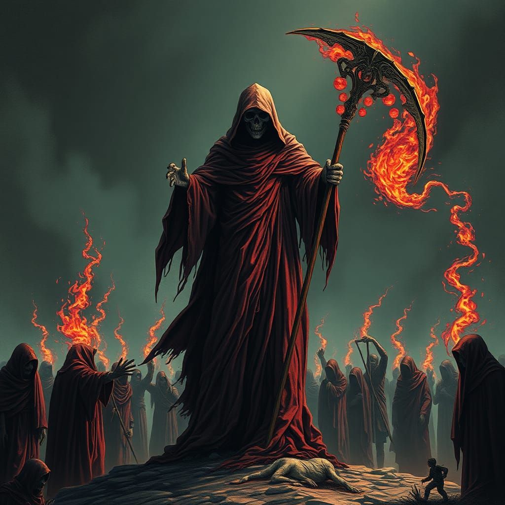 Towering Grim Reaper with Magical Scythe