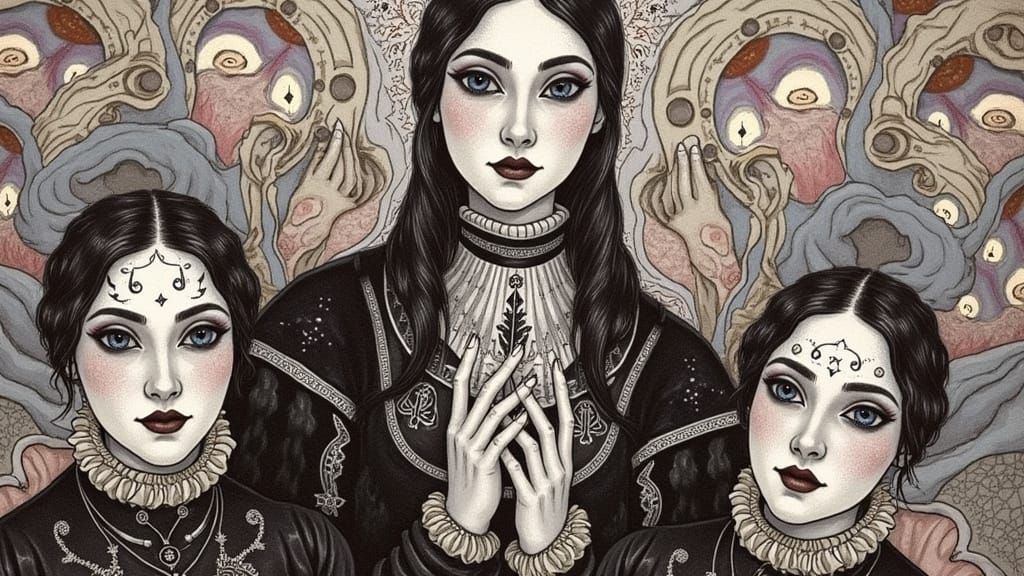 Victorian Fox Sisters in Spiritual Conjunction