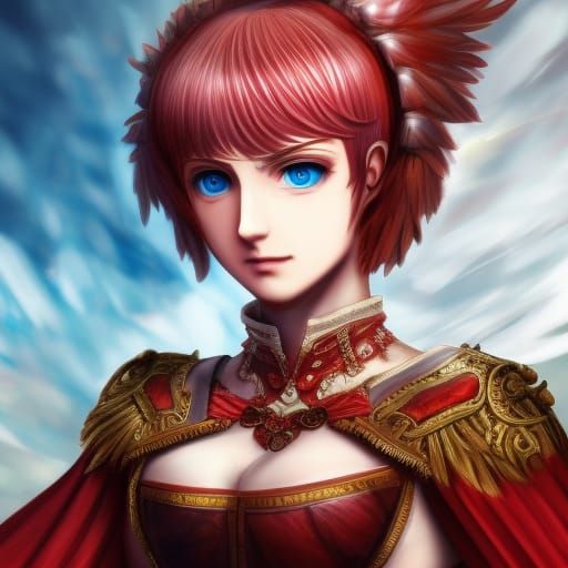 Nero Claudius Caesar: Hyperrealistic Splash Art Portrait