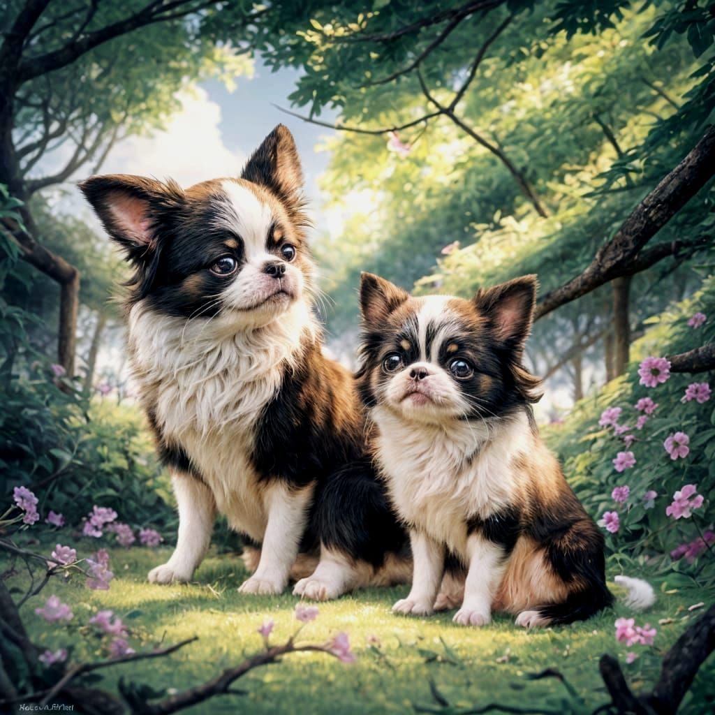 Cute Japanese Portrait in Vibrant Sunshine