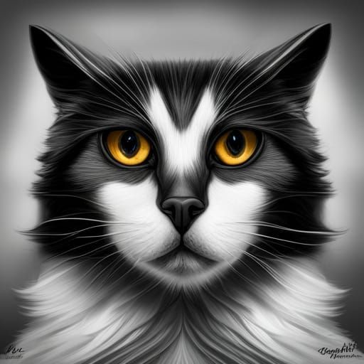 Cat in Bonaparte Jacket: Hyperrealistic Portrait