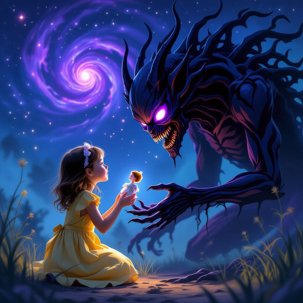 Terrifying Shadow Beast Offers a Gift