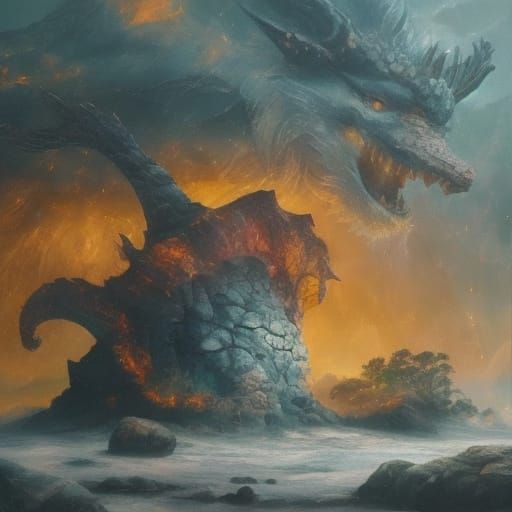 Gnome in Dragon's Lair: Detailed Fantasy Art