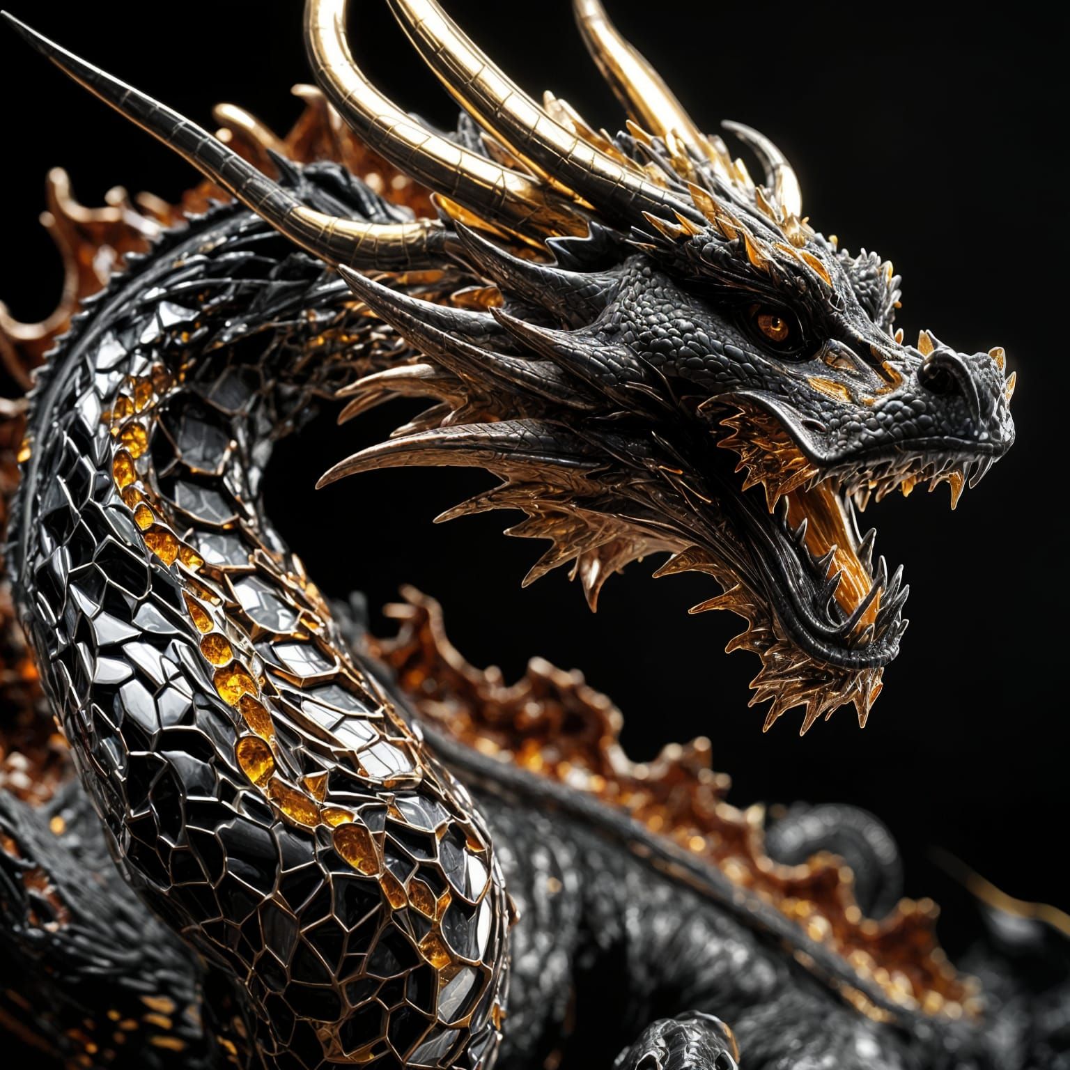 Ornate Dragon of Crystal Shards