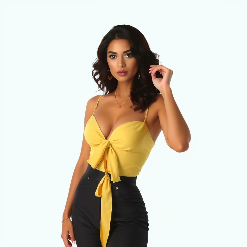 Philippine-American Woman in Elegant Evening Attire