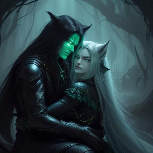 Emerald-Eyed Cat Comforts Weary Driver in Dark Car