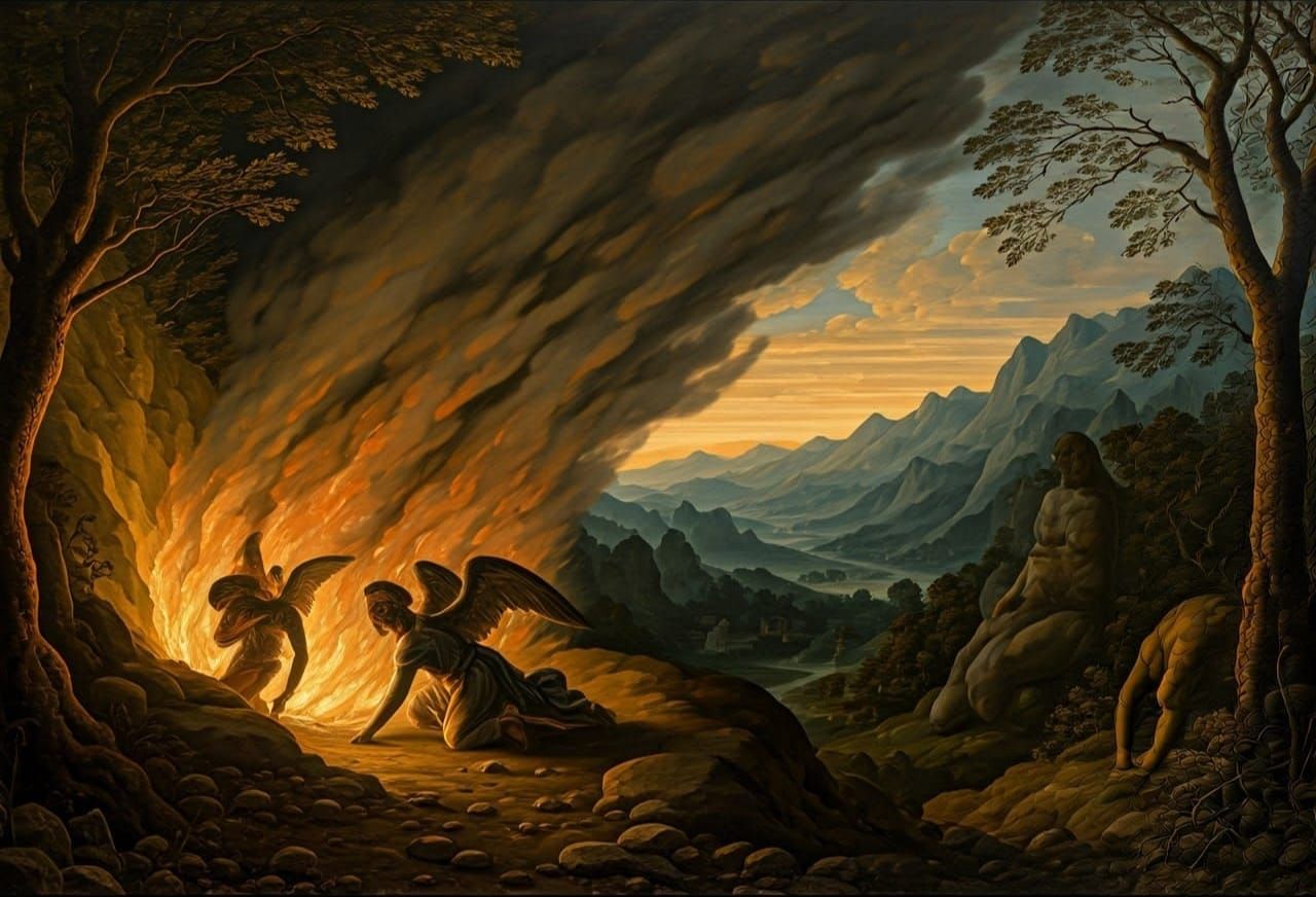 Angels in Agony, Witnessed by Gluttonous Giants in a Valley ...