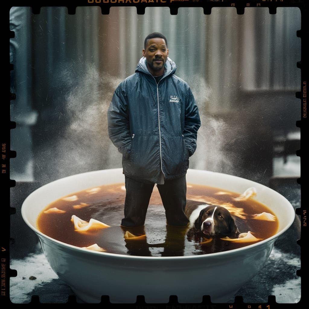 Will Smith in Wonton Soup: Cinematic Film Still