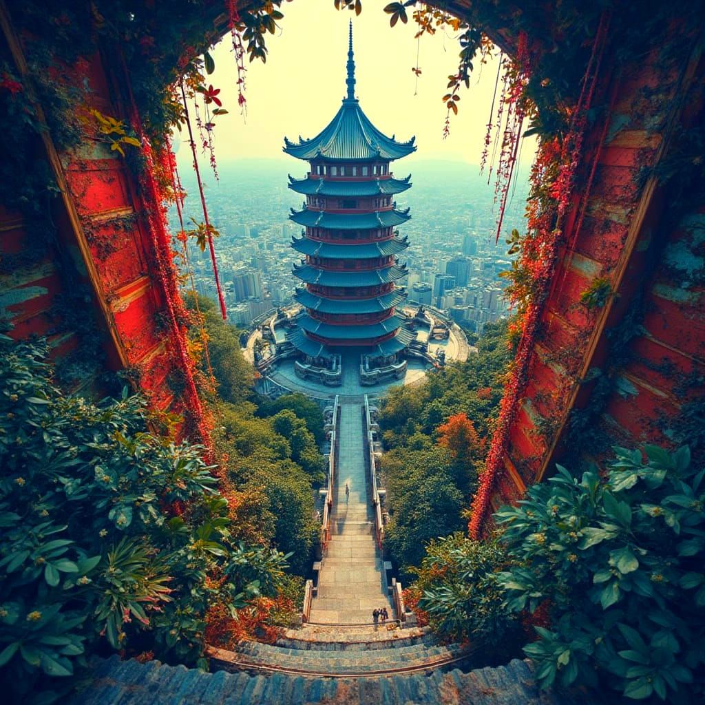 Changzhou Skyscraper View of Tianning Pagoda