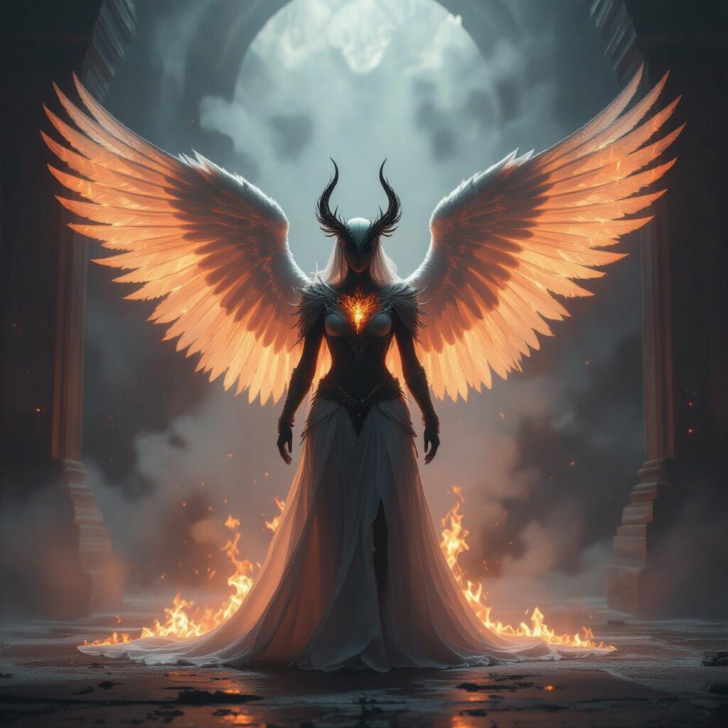 Seraphim of Molten Light and Fire Wings