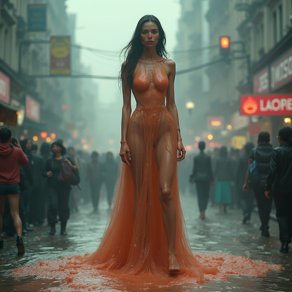 Gigantic Supermodel Unleashes Snot Tsunami