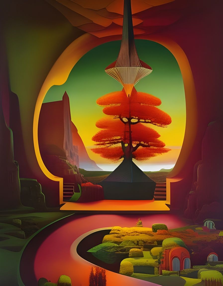 Treecastle in a Bottle: Jungle Fantasy Landscape