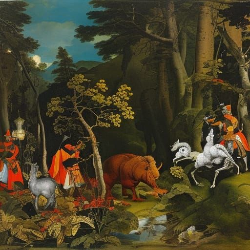 Mouse in Magical Forest Scares Mythical Beasts