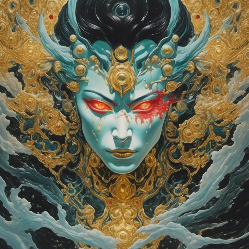 Yoshimitsu Tekken in Surreal Kyoto, Dali Style