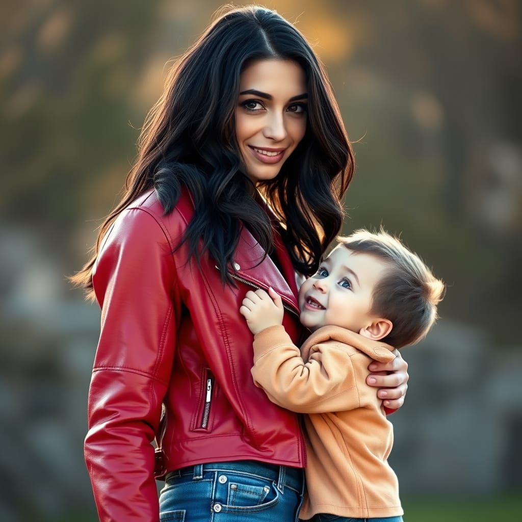 Motherly Love in Fashionable Style