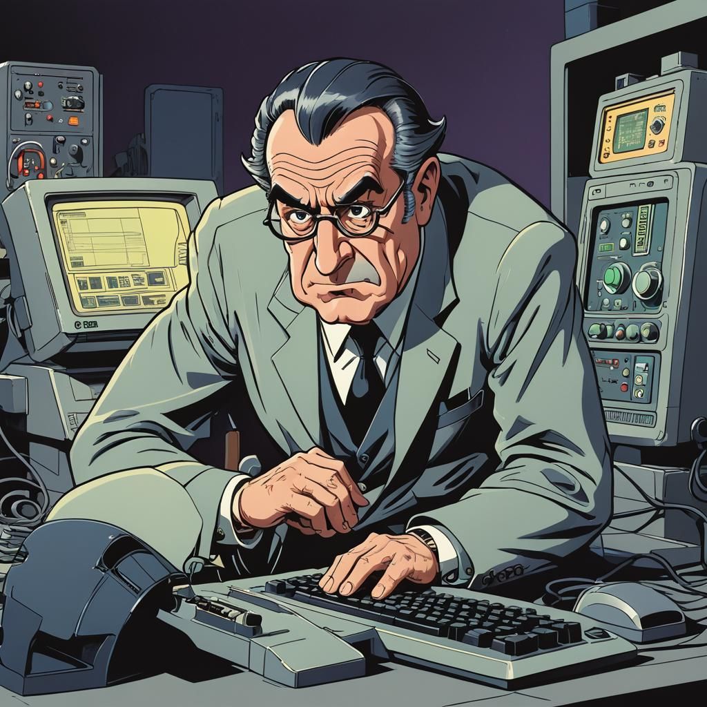 Marcus Dark in his lair