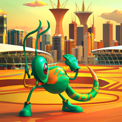 Riyadh Olympics Mascot: Cartoon Scorpion Art