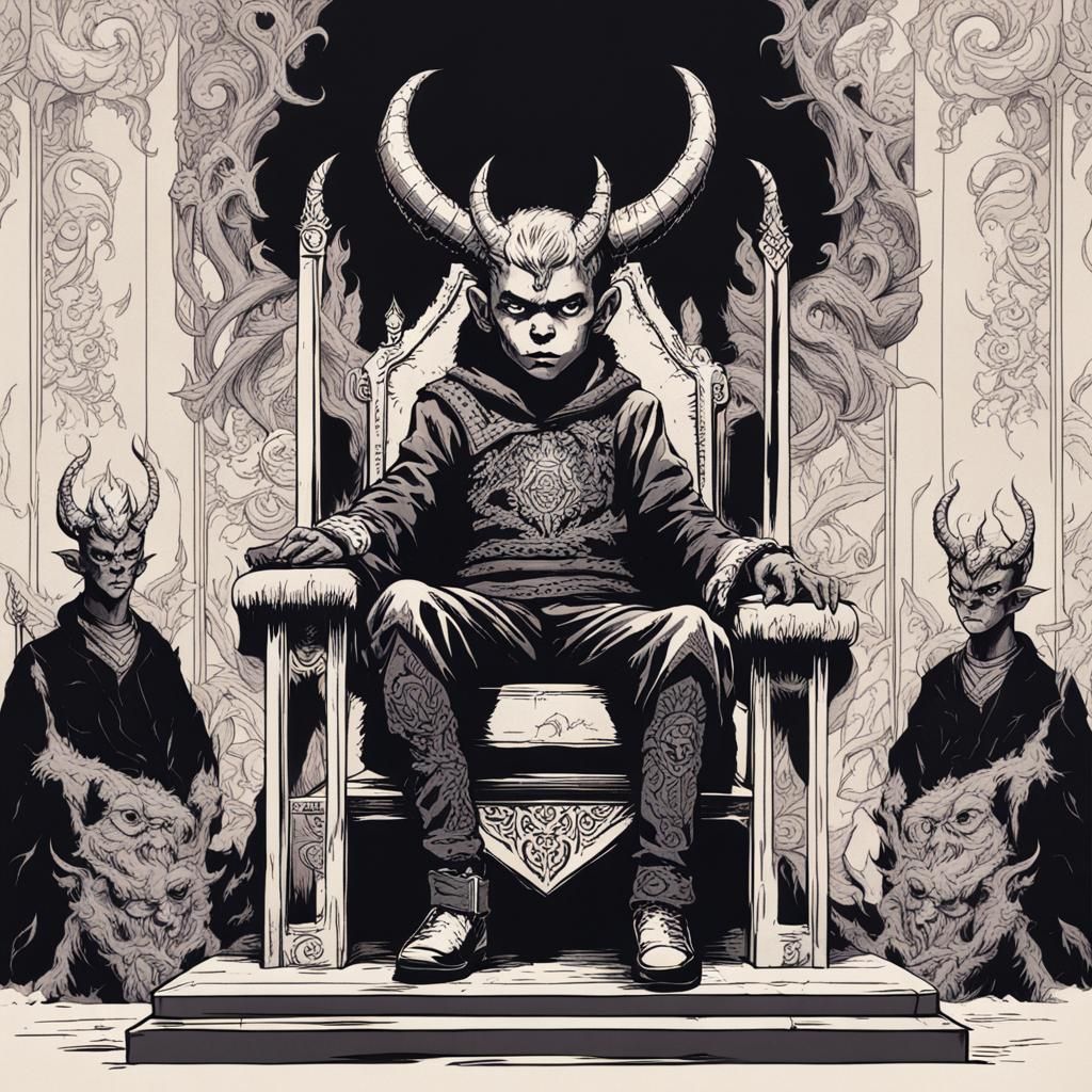Demon Boy on Throne