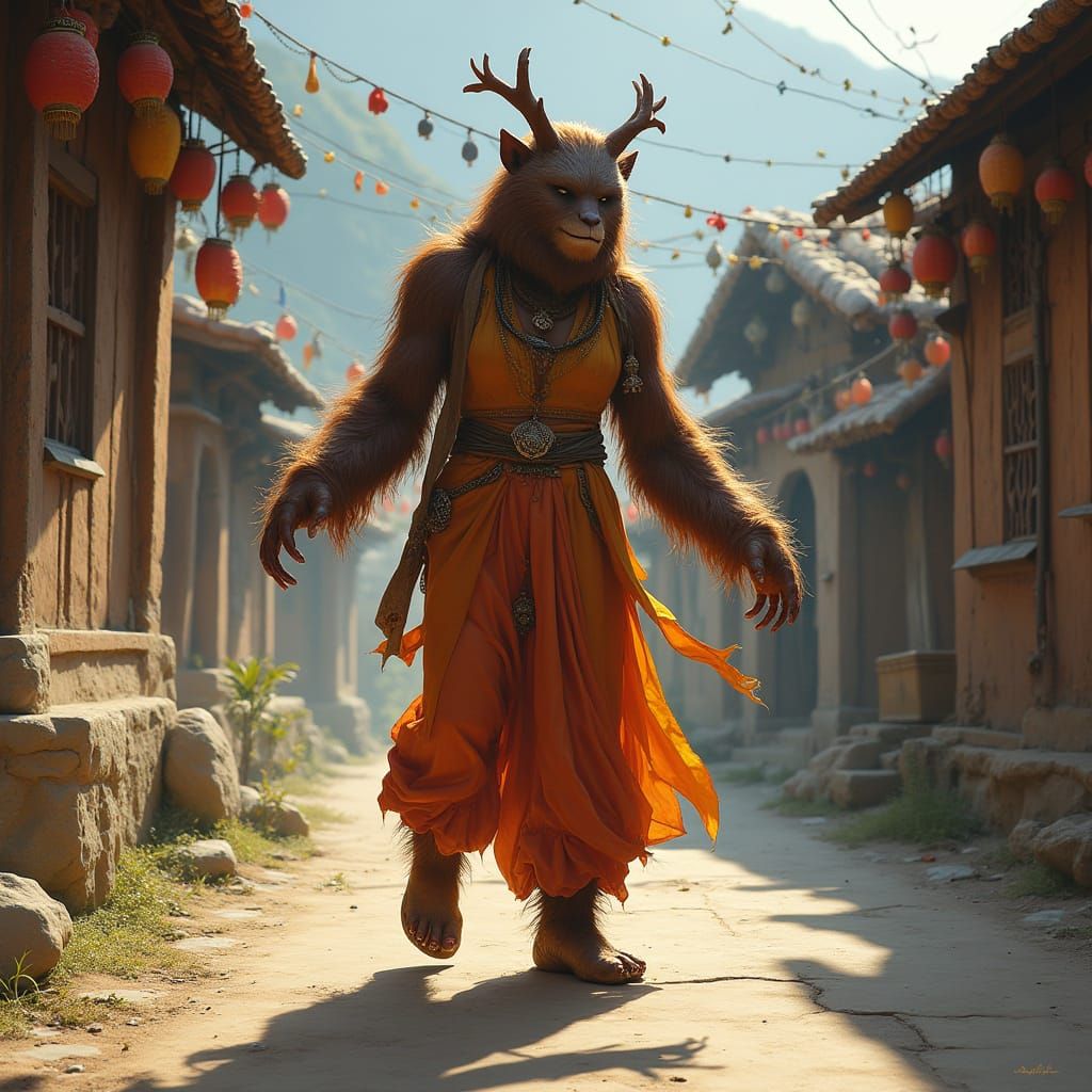 Squatcharella's in New dancing boots ...headed to the "Nepal Apricot Festival"