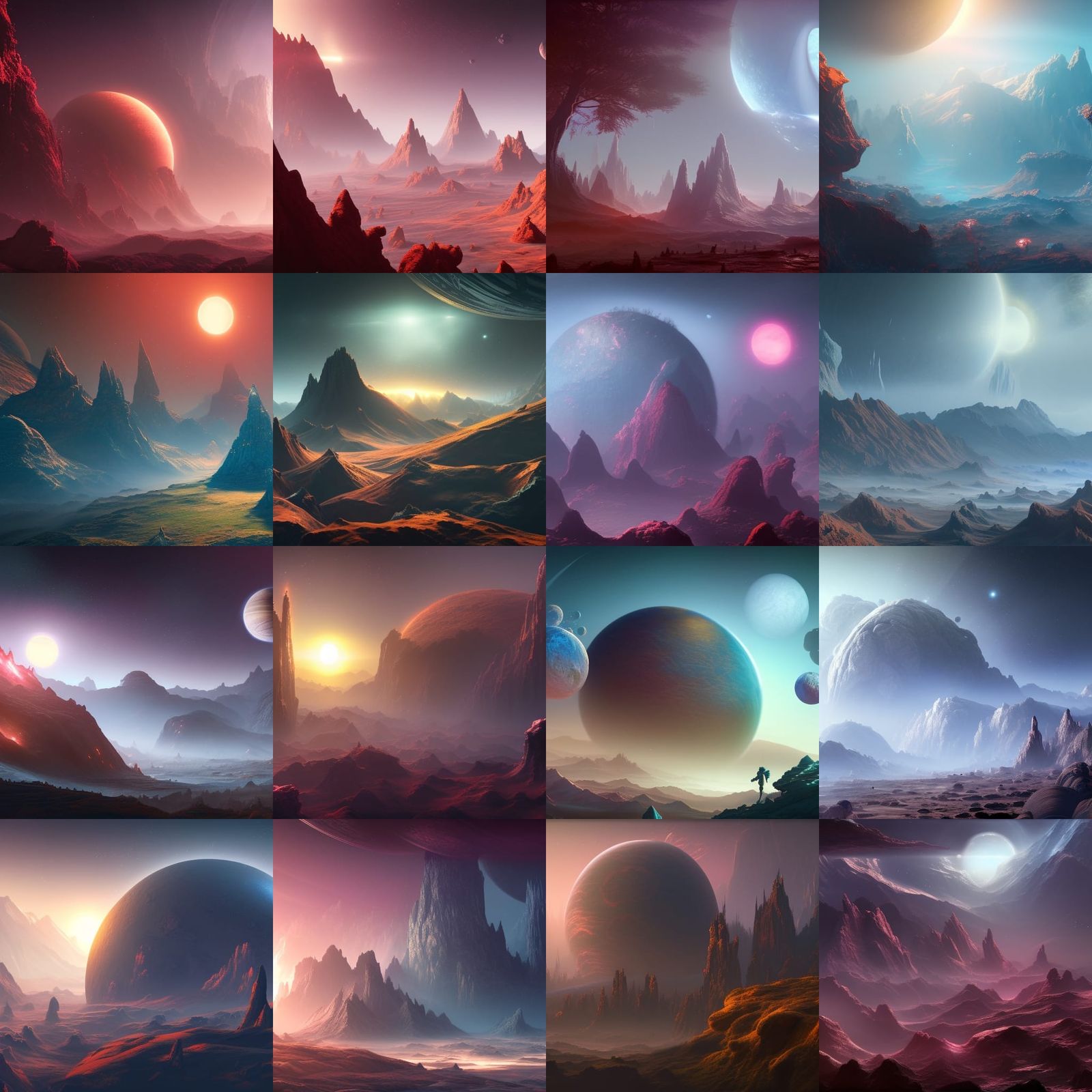 Fantastical Unknown Planet Concept Art in Deep Color