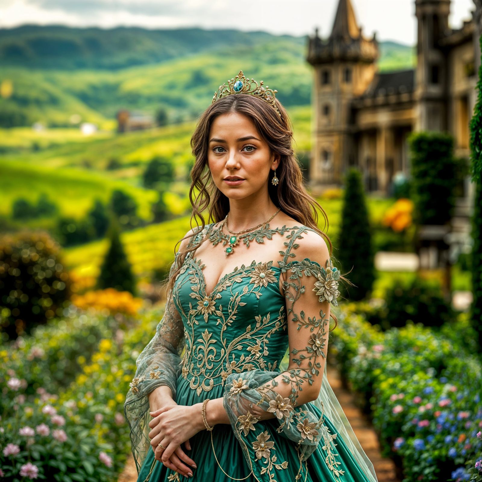 Irish Princess in a Fairytale Landscape
