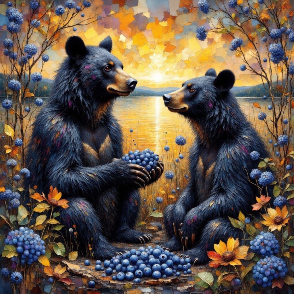 Where the bears like sit and stuff themselves full of blueberries ~ You know how much a bear likes his berries!!!