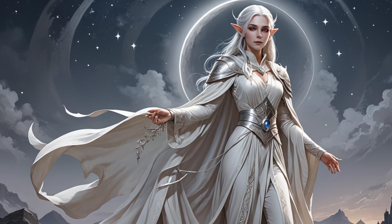 High Elf Priestess of the Moon Temple