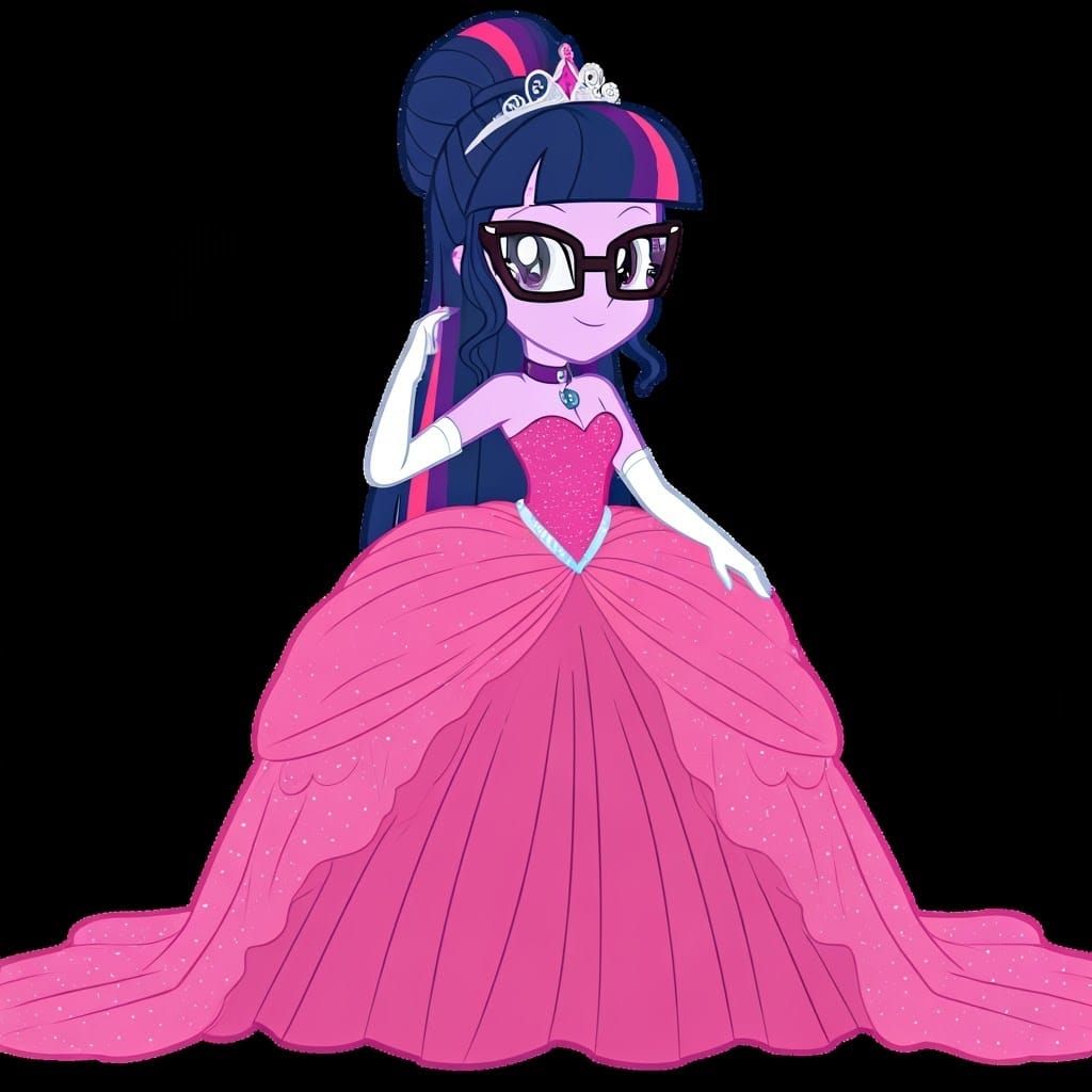 Glamorous Twilight Sparkle in Equestrian Girls Style