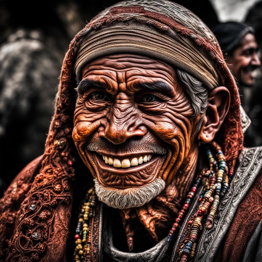 Intricate Smile in Hyperrealistic Detail