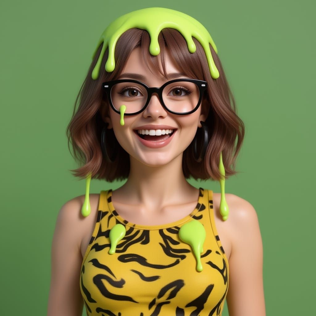 Woman Hilariously Slimed in Nickelodeon Style