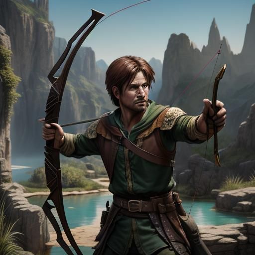 Robin Hood Archery in Detailed Matte Painting