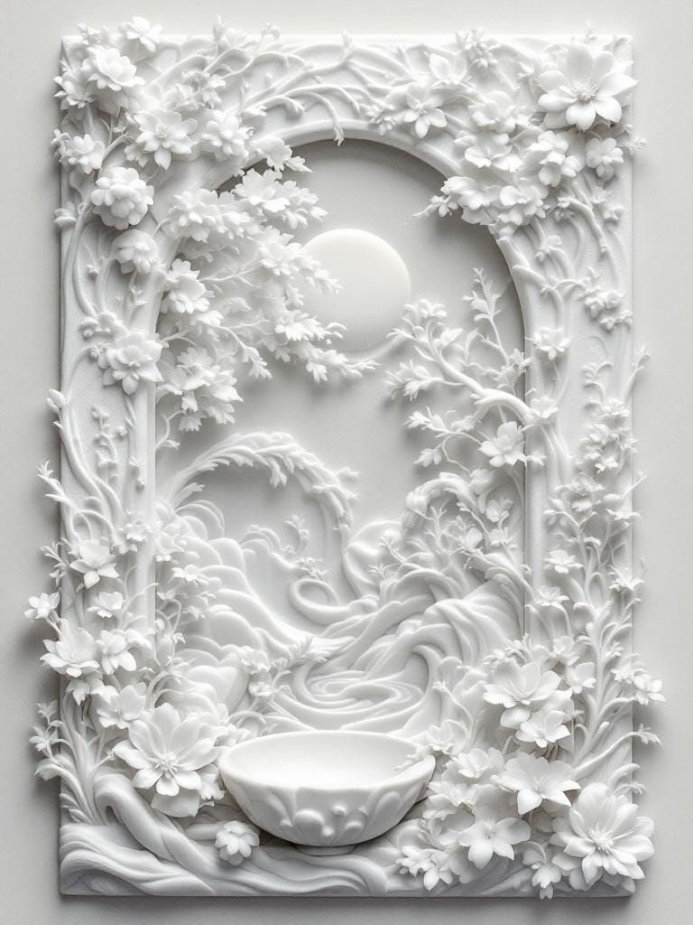 Soapstone Altar Bas-Relief with Cleansing Ritual