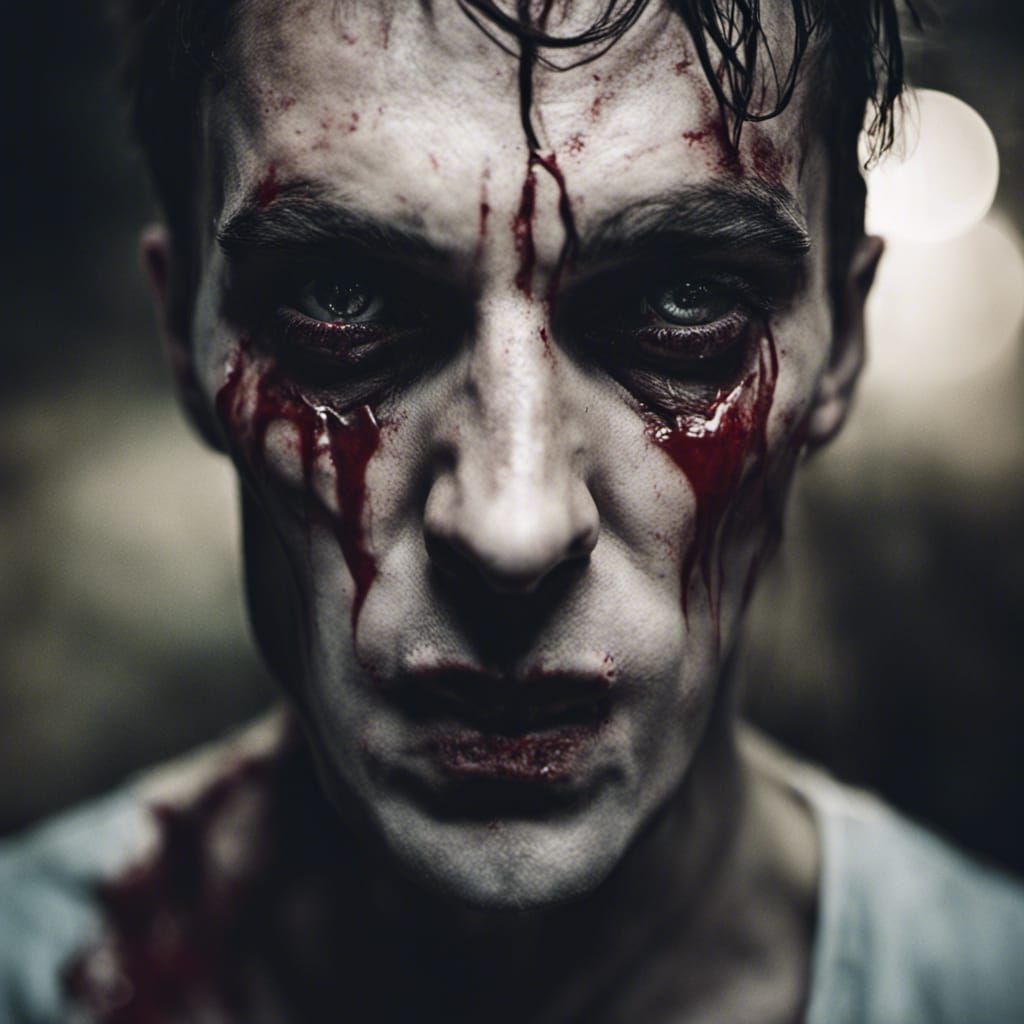 Vampire Portrait in Dramatic Lighting Style