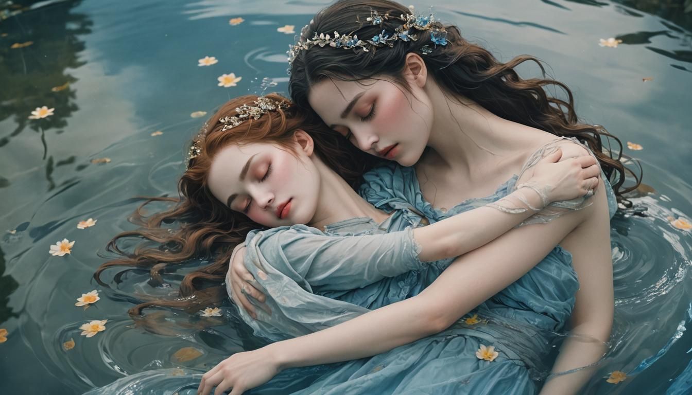 My Lady Blue in Cinematic Film Still Style