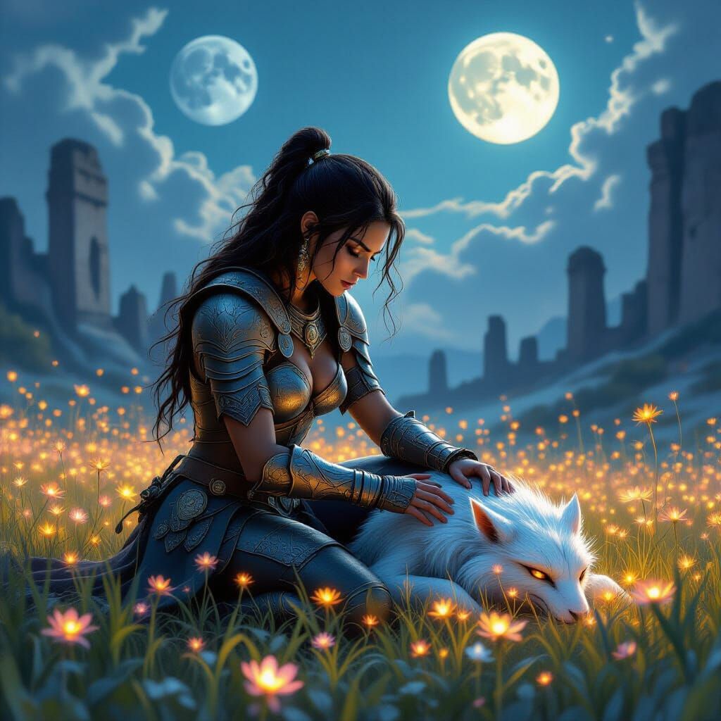 Helping her companion