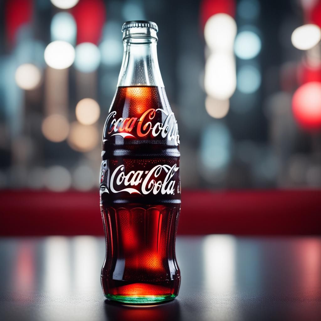 AI Robot Drinks Coca-Cola: Professional Photography