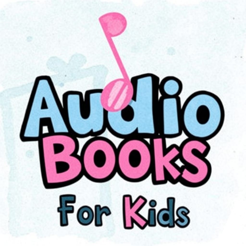 Audio Books for Kids with Whimsical Music Note