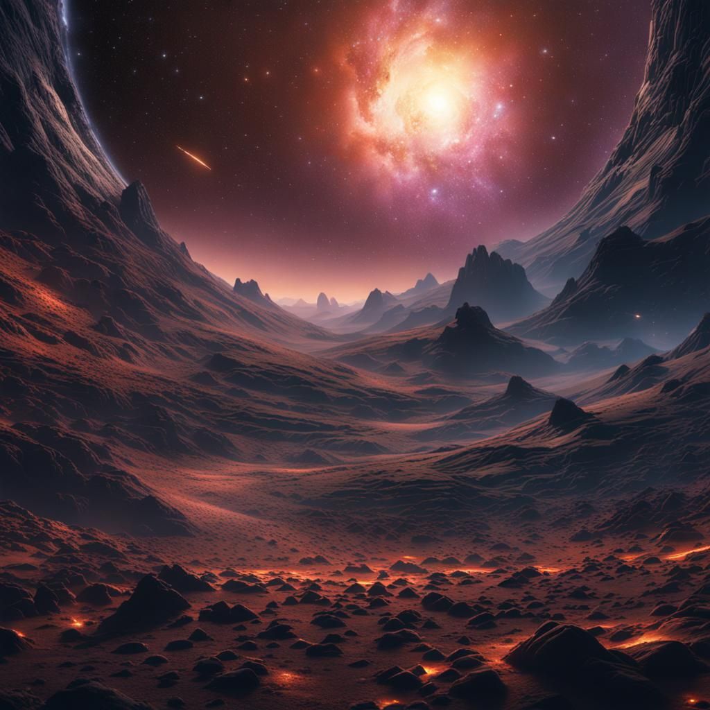 Detailed Starry Outer Space Matte Painting