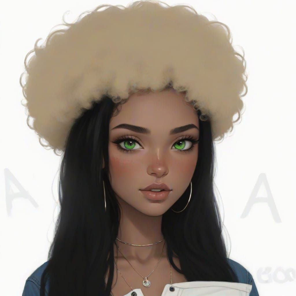 Young Woman in Casual Chic Attire