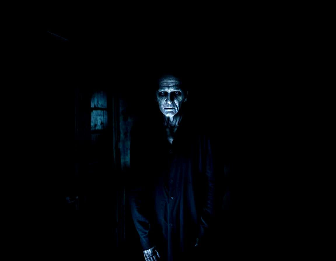 Dreadful Horror Haunted House in Nightmarish Dystopian Style