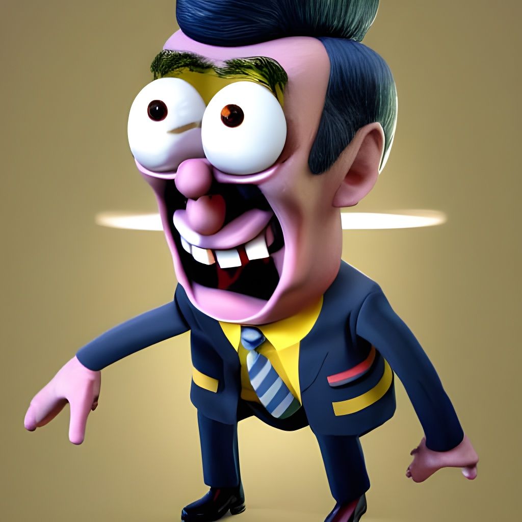 Aggressive Redneck Hybrid of Mr. Bean and Spongebob